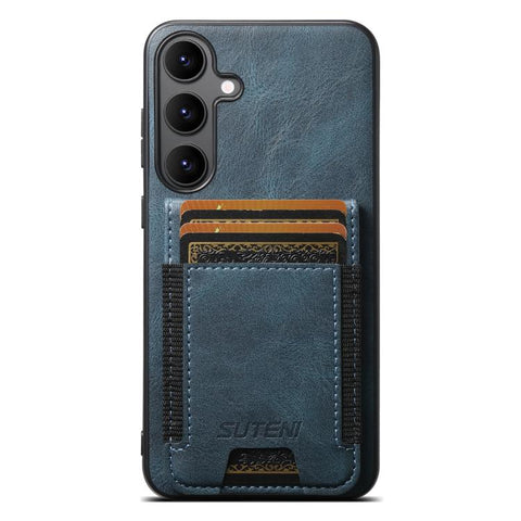 Suteni H03 Oil Wax Leather Wallet Stand Back Phone Case, For Samsung Galaxy S26+ 5G, For Samsung Galaxy S26 Ultra 5G, For Samsung Galaxy S25+ 5G, For Samsung Galaxy S25 Ultra 5G, For Samsung Galaxy S24 Ultra 5G, For Samsung Galaxy S24+ 5G              ...