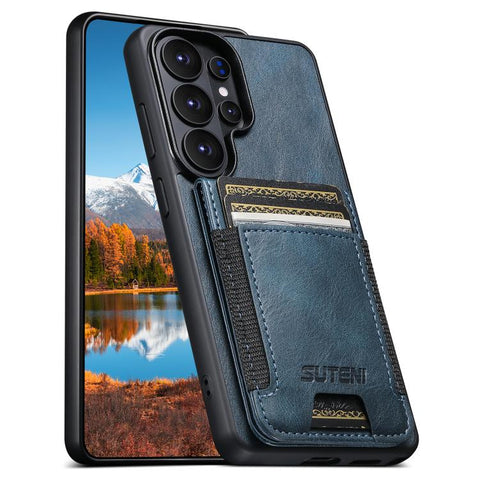 Suteni H03 Oil Wax Leather Wallet Stand Back Phone Case, For Samsung Galaxy S26+ 5G, For Samsung Galaxy S26 Ultra 5G, For Samsung Galaxy S25+ 5G, For Samsung Galaxy S25 Ultra 5G, For Samsung Galaxy S24 Ultra 5G, For Samsung Galaxy S24+ 5G              ...