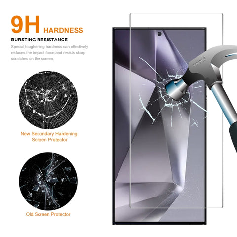 ENKAY Easy Install 0.18mm High Alumina Silicon Full Glass Film, Support Ultrasonic Unlock, For Samsung Galaxy S24 Ultra 5G, For Samsung Galaxy S24+ 5G, For Samsung Galaxy S24 5G, For Samsung Galaxy S23+ 5G / S22+ 5G, For Samsung Galaxy S23 5G / S22 5G