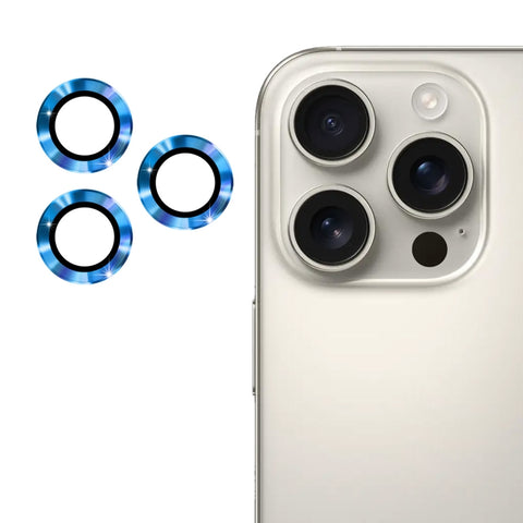 ENKAY 9H Rear Lens Aluminium Alloy Tempered Glass Film, For iPhone 16 Pro / 16 Pro Max