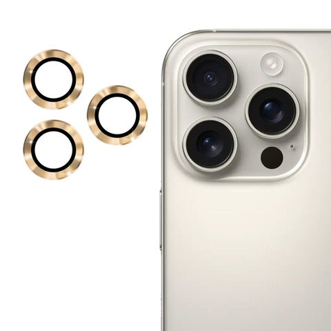 ENKAY 9H Rear Lens Aluminium Alloy Tempered Glass Film, For iPhone 16 Pro / 16 Pro Max