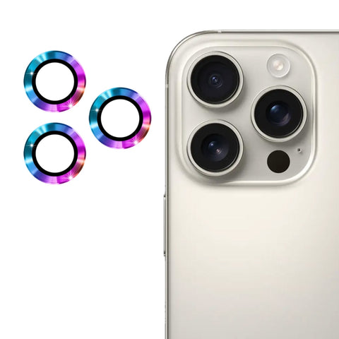 ENKAY 9H Rear Lens Aluminium Alloy Tempered Glass Film, For iPhone 16 Pro / 16 Pro Max