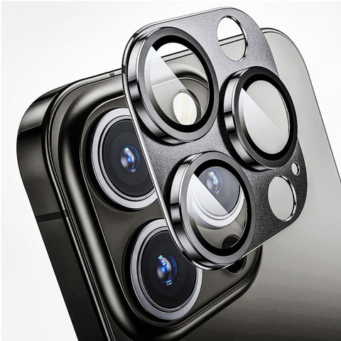 ENKAY Anti-reflection Camera Lens Aluminium Alloy Tempered Glass Film, For iPhone 16 Pro / 16 Pro Max