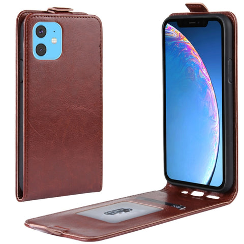 R64 Texture Single Fold Horizontal Flip Leather Case for iPhone XIR 2019, with Holder & Card Slots & Wallet, For iPhone 11