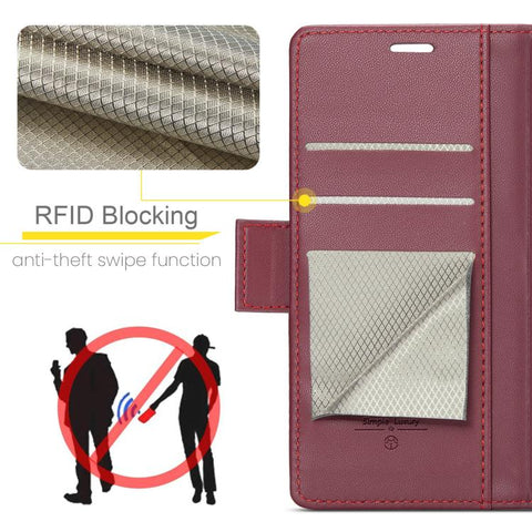 CaseMe 023 Butterfly Buckle Litchi Texture RFID Anti-theft Leather Phone Case, For iPhone 18 Pro Max / 17 Pro Max, For iPhone 17e / 16e