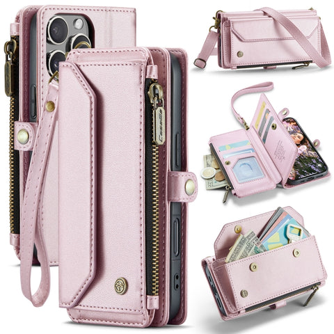 CaseMe C36 Card Slots Zipper Wallet RFID Anti-theft Leather Phone Case, For iPhone Duo, For iPhone 17, For iPhone Air, For iPhone 16 Pro Max, For iPhone 16 Pro, For iPhone 16 Plus, For iPhone 16, For iPhone 18 Pro / 17 Pro                              ...
