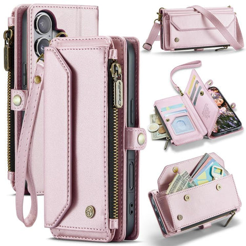 CaseMe C36 Card Slots Zipper Wallet RFID Anti-theft Leather Phone Case, For iPhone Duo, For iPhone 17, For iPhone Air, For iPhone 16 Pro Max, For iPhone 16 Pro, For iPhone 16 Plus, For iPhone 16, For iPhone 18 Pro / 17 Pro                              ...