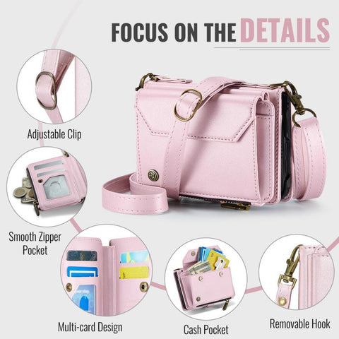 CaseMe C36 Card Slots Zipper Wallet RFID Anti-theft Leather Phone Case, For iPhone Duo, For iPhone 17, For iPhone Air, For iPhone 16 Pro Max, For iPhone 16 Pro, For iPhone 16 Plus, For iPhone 16, For iPhone 18 Pro / 17 Pro                              ...