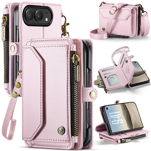 CaseMe C36 Card Slots Zipper Wallet RFID Anti-theft Leather Phone Case, For iPhone Duo, For iPhone 17, For iPhone Air, For iPhone 16 Pro Max, For iPhone 16 Pro, For iPhone 16 Plus, For iPhone 16, For iPhone 18 Pro / 17 Pro                              ...