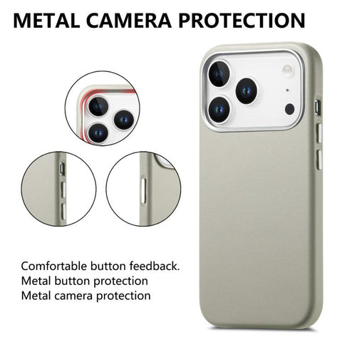 Electroplated Metal Button MagSafe Phone Case, For  iPhone 18 Pro, For iPhone 18 Pro Max, For iPhone 17 Pro Max, For iPhone 17 Pro, For iPhone 17, For iPhone Air