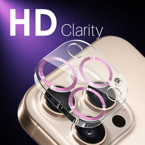 NORTHJO Camera Lens Protector CD Veins 3D Tempered Glass Film, For iPhone 16 Pro / 16 Pro Max, For iPhone 16 / 16 Plus