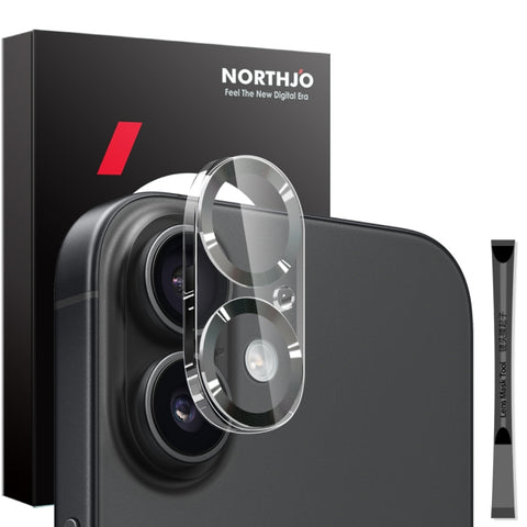 NORTHJO Camera Lens Protector CD Veins 3D Tempered Glass Film, For iPhone 16 Pro / 16 Pro Max, For iPhone 16 / 16 Plus