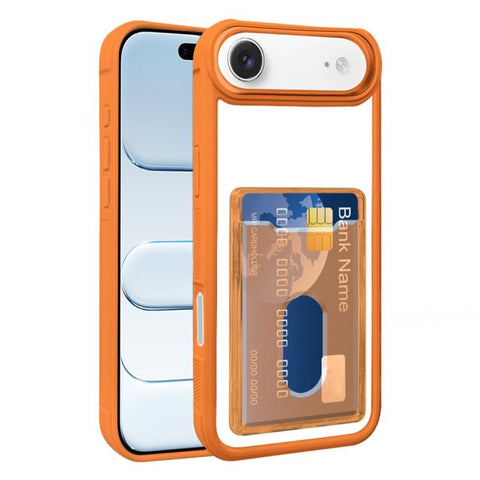 Electroplated Card Bag Acrylic Hybrid TPU Phone Case, For iPhone 18 Pro / 17 Pro, For iPhone 18 Pro Max, For iPhone 17 Pro Max, For iPhone 17, For iPhone 17 Air, For iPhone 16 Pro Max