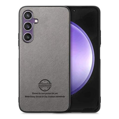 Twill Fabric Leather Skin Back Phone Case, For Samsung Galaxy S24+ 5G, For Samsung Galaxy S24 5G, For Samsung Galaxy A05, For Samsung Galaxy A05s, For Samsung Galaxy A25 5G, For Samsung Galaxy S23 FE 5G