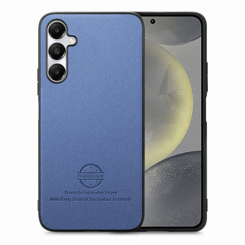 Twill Fabric Leather Skin Back Phone Case, For Samsung Galaxy S24+ 5G, For Samsung Galaxy S24 5G, For Samsung Galaxy A05, For Samsung Galaxy A05s, For Samsung Galaxy A25 5G, For Samsung Galaxy S23 FE 5G