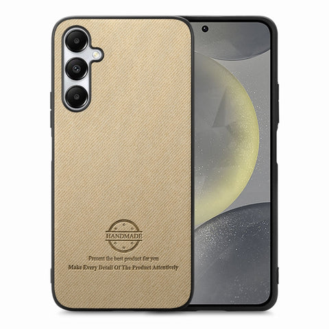 Twill Fabric Leather Skin Back Phone Case, For Samsung Galaxy S24+ 5G, For Samsung Galaxy S24 5G, For Samsung Galaxy A05, For Samsung Galaxy A05s, For Samsung Galaxy A25 5G, For Samsung Galaxy S23 FE 5G