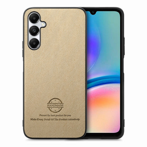 Twill Fabric Leather Skin Back Phone Case, For Samsung Galaxy S24+ 5G, For Samsung Galaxy S24 5G, For Samsung Galaxy A05, For Samsung Galaxy A05s, For Samsung Galaxy A25 5G, For Samsung Galaxy S23 FE 5G