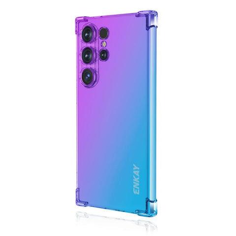 ENKAY Hat-Prince Gradient Airbag TPU Phone Case, For Samsung Galaxy A57, For Galaxy A27 5G, For Galaxy A08 / A07 4G, For Samsung Galaxy M56, For Samsung Galaxy S25 Edge 5G, For Samsung Galaxy A56 5G, For Samsung Galaxy A26 5G, For Samsung Galaxy A36 5G...