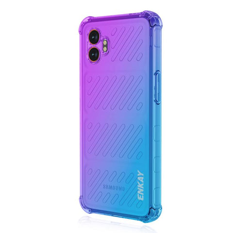 ENKAY Hat-Prince Gradient Airbag TPU Phone Case, For Samsung Galaxy A57, For Galaxy A27 5G, For Galaxy A08 / A07 4G, For Samsung Galaxy M56, For Samsung Galaxy S25 Edge 5G, For Samsung Galaxy A56 5G, For Samsung Galaxy A26 5G, For Samsung Galaxy A36 5G...