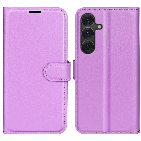 Litchi Texture Horizontal Flip Leather Phone Case with Holder, For Galaxy S25 Edge 5G, For Galaxy A06 5G, For Galaxy A26 5G, For Galaxy A36 5G, For Galaxy S25 5G