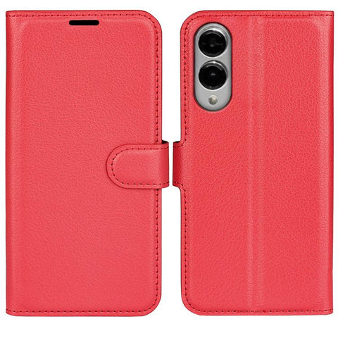 Litchi Texture Horizontal Flip Leather Phone Case with Holder, For Galaxy S25 Edge 5G, For Galaxy A06 5G, For Galaxy A26 5G, For Galaxy A36 5G, For Galaxy S25 5G