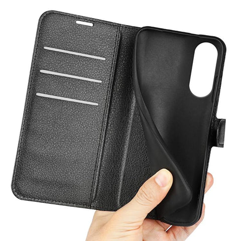 Litchi Texture Horizontal Flip Leather Phone Case with Holder, For Galaxy S25 Edge 5G, For Galaxy A06 5G, For Galaxy A26 5G, For Galaxy A36 5G, For Galaxy S25 5G