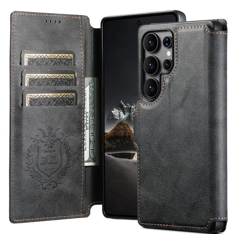 Suteni Q05 2-in-1 Multi-function Detachable Wallet MagSafe Phone Case, For Samsung Galaxy S26 Ultra 5G, For Samsung Galaxy S25 Ultra 5G, For Samsung Galaxy S24 Ultra 5G, For Samsung Galaxy S23 Ultra 5G, For Samsung Galaxy S22 Ultra 5G