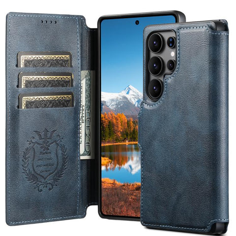 Suteni Q05 2-in-1 Multi-function Detachable Wallet MagSafe Phone Case, For Samsung Galaxy S26 Ultra 5G, For Samsung Galaxy S25 Ultra 5G, For Samsung Galaxy S24 Ultra 5G, For Samsung Galaxy S23 Ultra 5G, For Samsung Galaxy S22 Ultra 5G