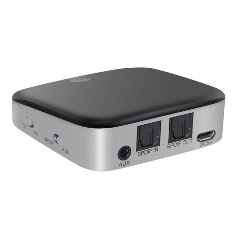 2 in 1 Fiber Optic Bluetooth 5.0 Audio Receiver/Transmitter, black