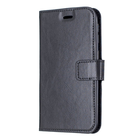 Crazy Horse Texture Horizontal Flip Leather Case with Holder & Card Slots & Wallet & Photo Frame, For Galaxy A20E