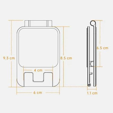 T2 Foldable Adjust Height Aluminum Alloy Desktop Phone Tablet Holder, T2
