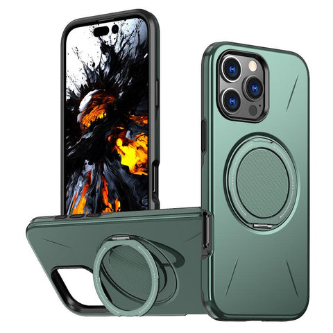 Kalebol Magnetic MagSafe Rotation Holder PC Phone Case, For iPhone Air, For iPhone 16 Pro Max, For iPhone 16 Pro, For iPhone 16 Plus, For iPhone 16, For iPhone 15 Pro Max