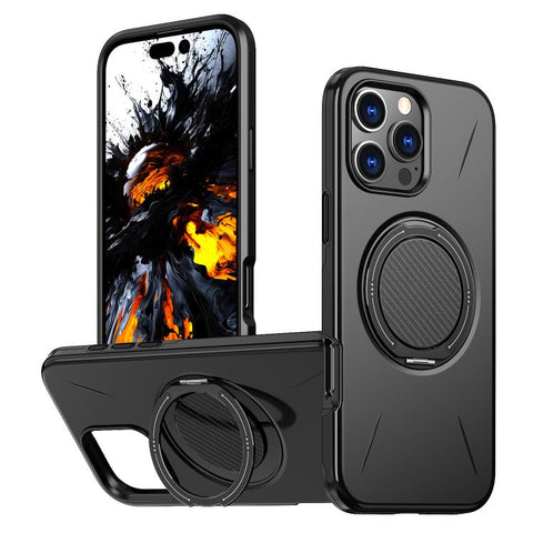 Kalebol Magnetic MagSafe Rotation Holder PC Phone Case, For iPhone 13 Pro, For iPhone 13