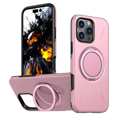 Kalebol Magnetic MagSafe Rotation Holder PC Phone Case, For iPhone 13 Pro, For iPhone 13