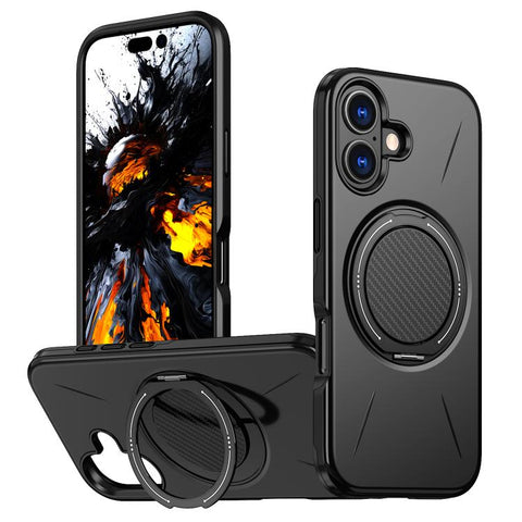 Kalebol Magnetic MagSafe Rotation Holder PC Phone Case, For iPhone 18 Pro, For iPhone 18 Pro Max, For iPhone 17e / 16e, For iPhone 17 Pro Max, For iPhone 17 Pro, For iPhone 17