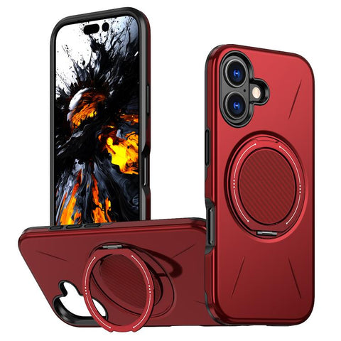 Kalebol Magnetic MagSafe Rotation Holder PC Phone Case, For iPhone 18 Pro, For iPhone 18 Pro Max, For iPhone 17e / 16e, For iPhone 17 Pro Max, For iPhone 17 Pro, For iPhone 17
