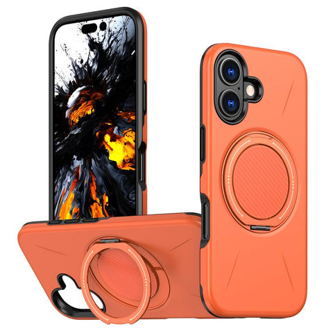Kalebol Magnetic MagSafe Rotation Holder PC Phone Case, For iPhone 18 Pro, For iPhone 18 Pro Max, For iPhone 17e / 16e, For iPhone 17 Pro Max, For iPhone 17 Pro, For iPhone 17