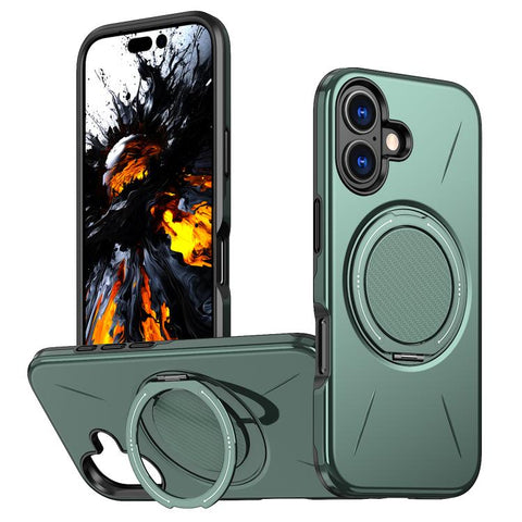 Kalebol Magnetic MagSafe Rotation Holder PC Phone Case, For iPhone 18 Pro, For iPhone 18 Pro Max, For iPhone 17e / 16e, For iPhone 17 Pro Max, For iPhone 17 Pro, For iPhone 17