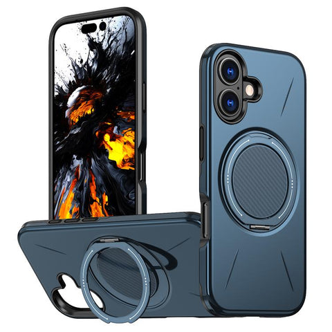 Kalebol Magnetic MagSafe Rotation Holder PC Phone Case, For iPhone 18 Pro, For iPhone 18 Pro Max, For iPhone 17e / 16e, For iPhone 17 Pro Max, For iPhone 17 Pro, For iPhone 17