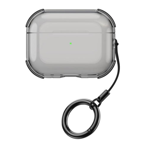 Simple Transparent Soft Shell TPU Earphone Protective Cover  with Ring Rope, For AirPods 5 / 4, For AirPods Pro 3, For AirPods Pro 2, For AirPods 3, For AirPods Pro, For AirPods 2 / 1