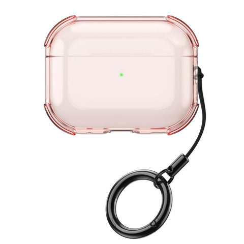 Simple Transparent Soft Shell TPU Earphone Protective Cover  with Ring Rope, For AirPods 5 / 4, For AirPods Pro 3, For AirPods Pro 2, For AirPods 3, For AirPods Pro, For AirPods 2 / 1