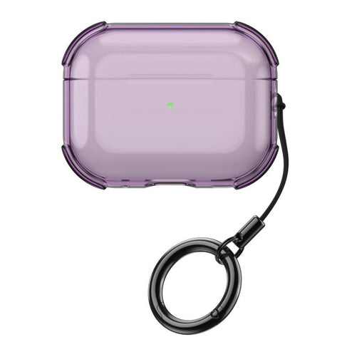 Simple Transparent Soft Shell TPU Earphone Protective Cover  with Ring Rope, For AirPods 5 / 4, For AirPods Pro 3, For AirPods Pro 2, For AirPods 3, For AirPods Pro, For AirPods 2 / 1