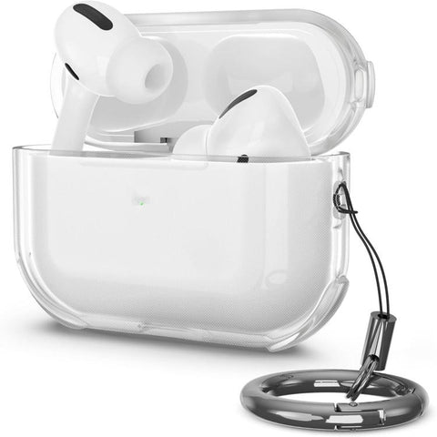 Simple Transparent Soft Shell TPU Earphone Protective Cover  with Ring Rope, For AirPods 5 / 4, For AirPods Pro 3, For AirPods Pro 2, For AirPods 3, For AirPods Pro, For AirPods 2 / 1