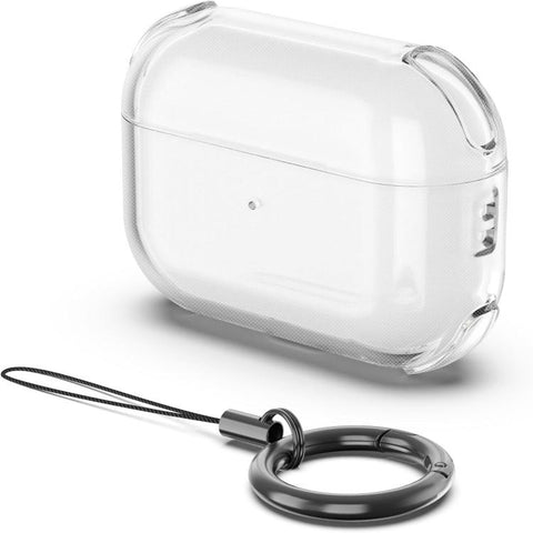 Simple Transparent Soft Shell TPU Earphone Protective Cover  with Ring Rope, For AirPods 5 / 4, For AirPods Pro 3, For AirPods Pro 2, For AirPods 3, For AirPods Pro, For AirPods 2 / 1