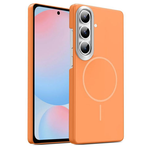 Gold Armor PC Thin Circle MagSafe Shockproof Phone Case, For Samsung Galaxy S25+ 5G, For Samsung Galaxy S25 Ultra 5G, For Samsung Galaxy A16 5G, For Samsung Galaxy A06 4G, For Samsung Galaxy S24 FE 5G