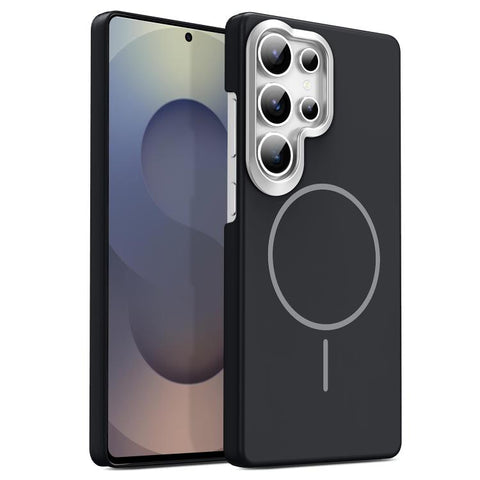 Gold Armor PC Thin Circle MagSafe Shockproof Phone Case, For Samsung Galaxy S25+ 5G, For Samsung Galaxy S25 Ultra 5G, For Samsung Galaxy A16 5G, For Samsung Galaxy A06 4G, For Samsung Galaxy S24 FE 5G