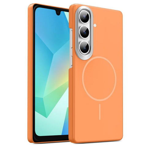 Gold Armor PC Thin Circle MagSafe Shockproof Phone Case, For Samsung Galaxy S25+ 5G, For Samsung Galaxy S25 Ultra 5G, For Samsung Galaxy A16 5G, For Samsung Galaxy A06 4G, For Samsung Galaxy S24 FE 5G