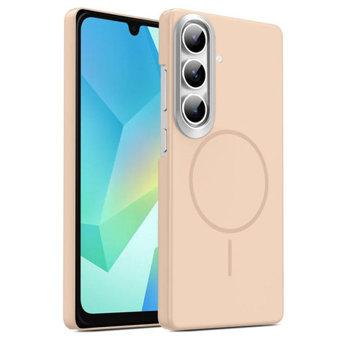 Gold Armor PC Thin Circle MagSafe Shockproof Phone Case, For Samsung Galaxy S25+ 5G, For Samsung Galaxy S25 Ultra 5G, For Samsung Galaxy A16 5G, For Samsung Galaxy A06 4G, For Samsung Galaxy S24 FE 5G