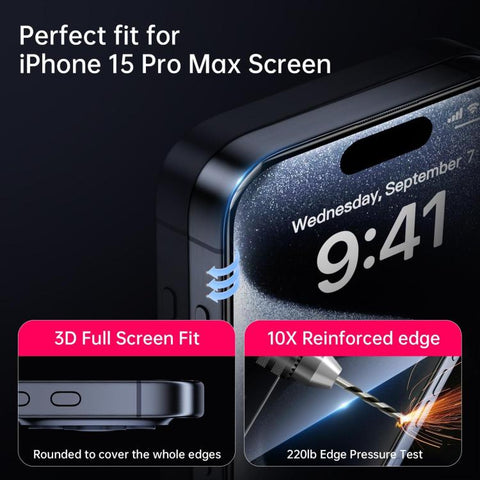 Kalebol High-Aluminum Screen-Printed Full-Coverage Anti-Fingerprint Black-Bordered HD Tempered Glass Film, For iPhone Duo Outer Screen, For iPhone 18, For iPhone 18 Pro, For iPhone 18 Pro Max, For iPhone 17 Pro Max, For iPhone 17 Pro, For iPhone 17    ...