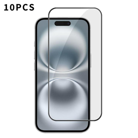 10pcs Kalebol High-Aluminum Screen-Printed Full-Coverage Anti-Fingerprint Black-Bordered HD Tempered Glass Film, For iPhone Duo Outer Screen, For iPhone 18, For iPhone 18 Pro, For iPhone 18 Pro Max, For iPhone 17 Pro Max, For iPhone 17 Pro, For iPhone ...